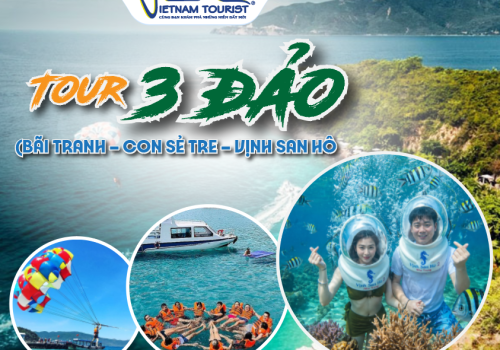 TOUR 3 ĐẢO NHA TRANG (BÃI TRANH – CON SẺ TRE – VỊNH SAN HÔ)