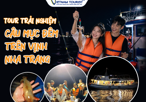 TOUR TRẢI NGHIỆM CÂU MỰC ĐÊM TRÊN VỊNH NHA TRANG
