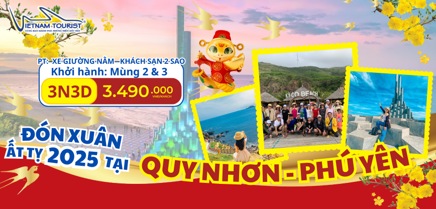 TOUR TẾT 2025 QUY NHƠN PHÚ YÊN