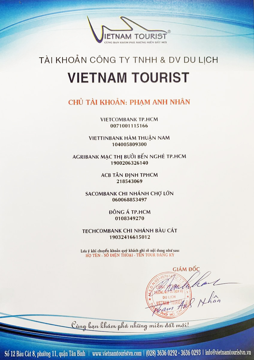 CÔNG TY TNHH TM VÀ DV DU LỊCH VIETNAM TOURIST